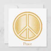 Peace Mandala Uitnodiging/Aankondiging Flat Card (Voorkant)