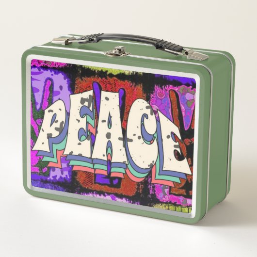 Peace Metal Lunch Box (Voorkant)