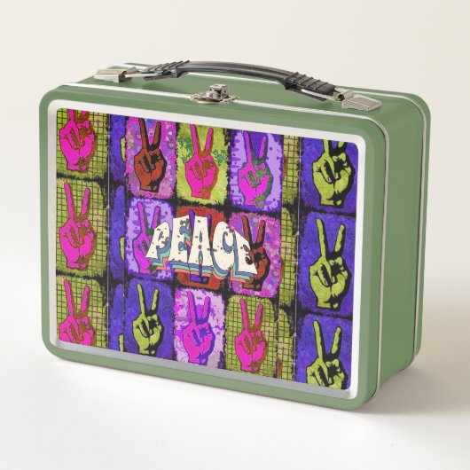 Peace Metal Lunch Box (Voorkant)