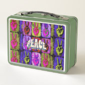 Peace Metal Lunch Box (Achterkant)