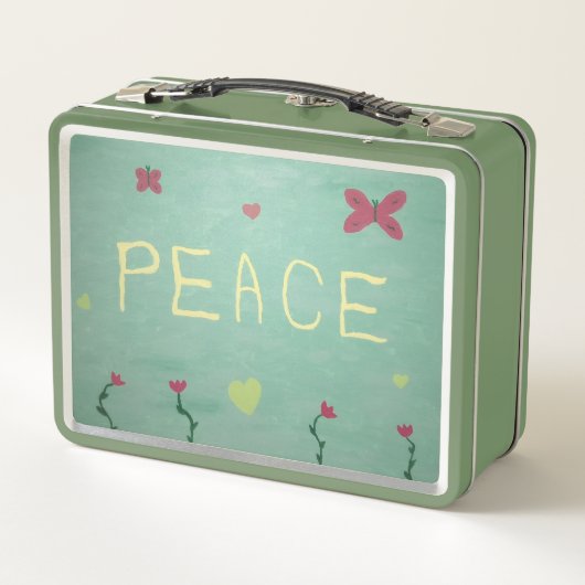 Peace Metal Lunchbox (Achterkant)