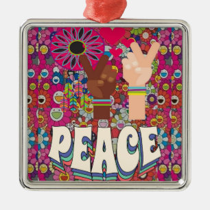 Peace Metal Ornament