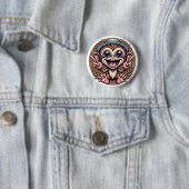 Peace Monkey Boy Button (In situ)