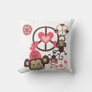 Peace Monkeys Kussen