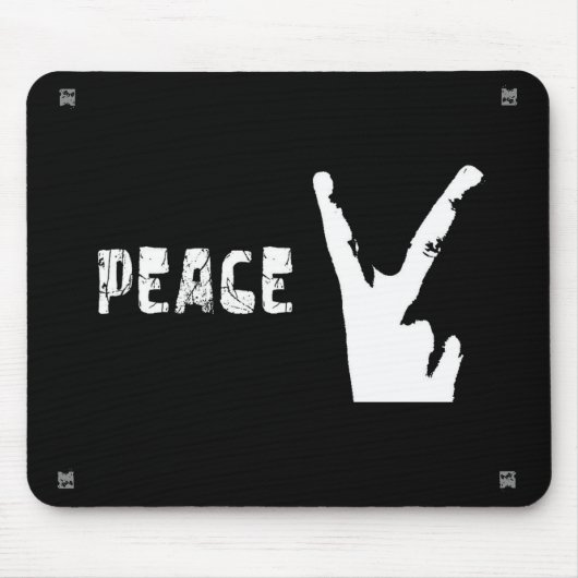PEACE mousepad Muismat (Voorkant)