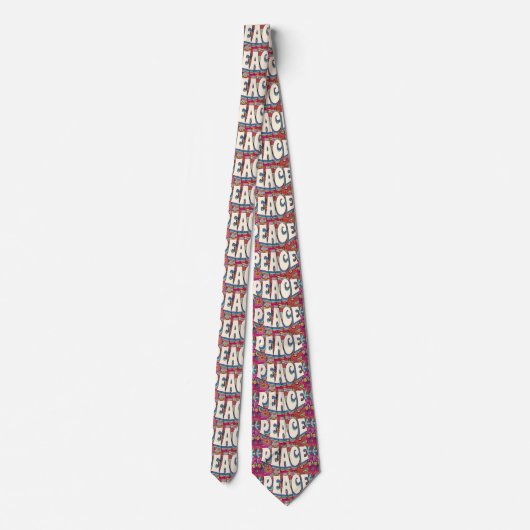 Peace Necktie Stropdas (Achterkant)