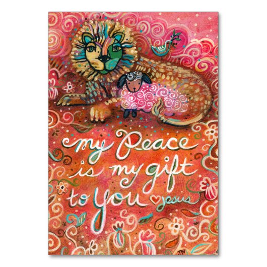 Peace of Jesus, John 14:27 Prayer Card Kaart (Voorkant)