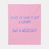 Peace of mind fleece deken (Voorkant)