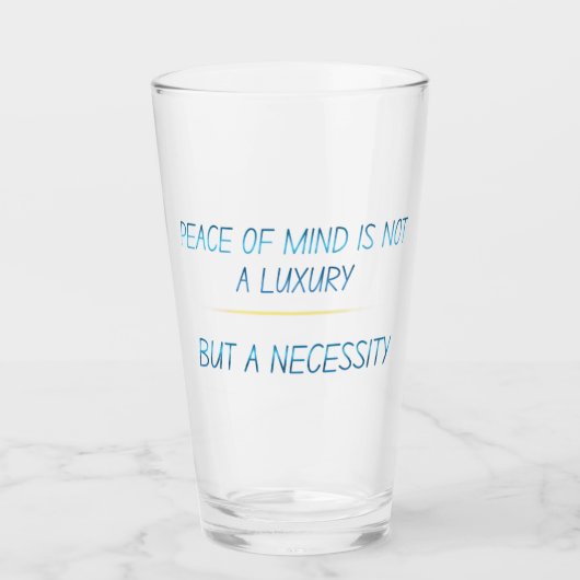 Peace of mind glas (Voorkant)