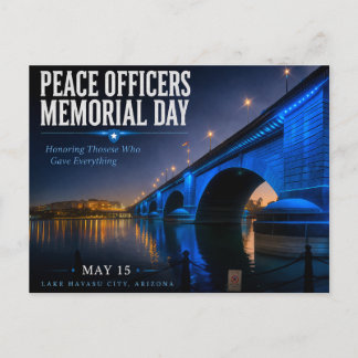 Peace Officers Memorial Day London Bridge Briefkaart