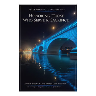 Peace Officers Memorial Day London Bridge Poster