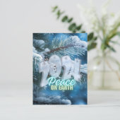 Peace on Earth 2024 Vakantie Briefkaart (Staand voorkant)