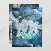 Peace on Earth 2024 Vakantie Briefkaart (Voorkant / Achterkant)