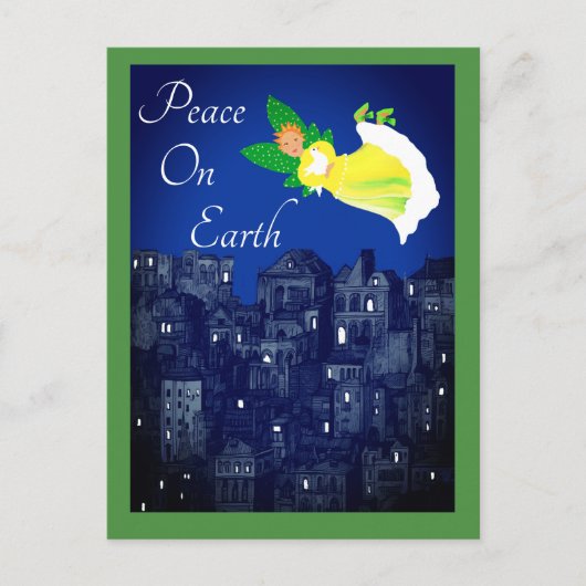 Peace on Earth Angel avec carte plat Dove (Devant)