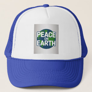 Peace On Earth Blauw Trucker Pet