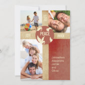 Peace on Earth Carte photo de la famille (Devant)
