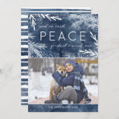 Peace On Earth - Carte photo de Noël (Devant / Derrière)