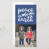 Peace on Earth Carte photo de vacances (Devant / Derrière)