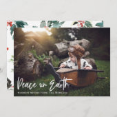 Peace on Earth Carte photo de vacances (Devant / Derrière)