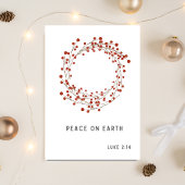 Peace on Earth Christmas Folded Holiday Card Feestdagen Kaart