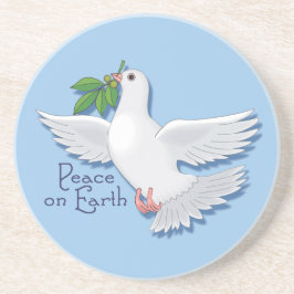 Peace on Earth Dove Zandsteen Onderzetter