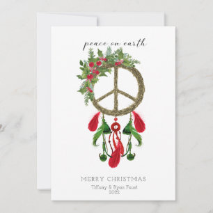 Peace on Earth Dream Catcher-kerstkaart Kaart