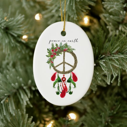 Peace on Earth Dream Catcher Ornament (Boom)