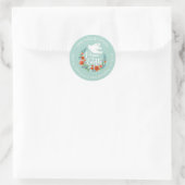 Peace on Earth-etiket voor kerstmis Ronde Sticker (Tas)