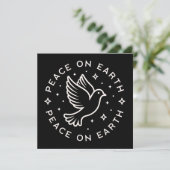 Peace on Earth Feestdagenkaart (Staand voorkant)