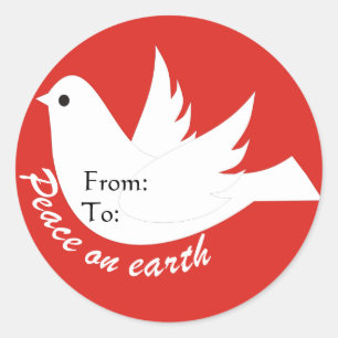 Peace on Earth Gift Label