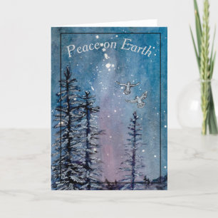 Peace on Earth Holiday Card Feestdagen Kaart