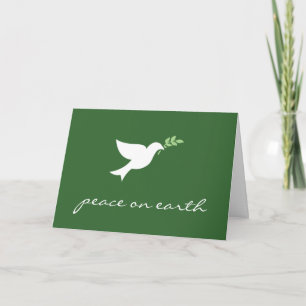 Peace on Earth Holiday Card Feestdagen Kaart