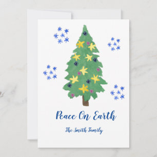 Peace On Earth Holiday Greeting Kaart