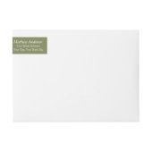 Peace on Earth Holiday Wraparound Address Label (Voorkant)