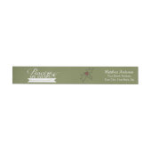 Peace on Earth Holiday Wraparound Address Label (Individueel)