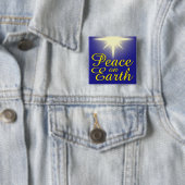 Peace on Earth kerstfeestdag Button (In situ)