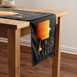 Peace on Earth-kerstkeuzerondje Korte Tafelloper