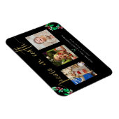 Peace on Earth Kerstmis 3 Fotogrote Waterverf Magneet (Rechterzijde)