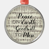 Peace on Earth Metal Ornament (Voorkant)