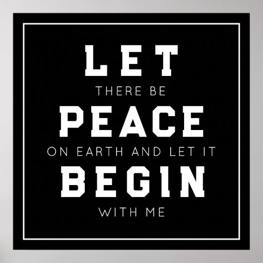 Peace on Earth Poster (Voorkant)