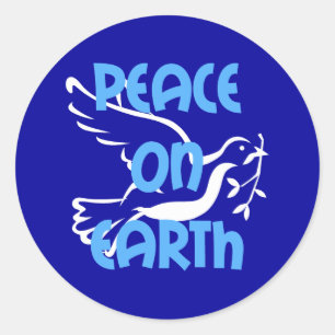 Peace on Earth Ronde Sticker