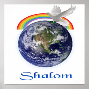 Peace on Earth Shalom-producten Poster