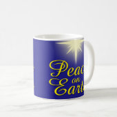 Peace on Earth Star Christmas Mug (Devant droit)