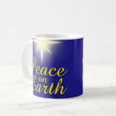 Peace on Earth Star Christmas Mug (Devant gauche)