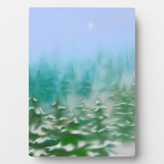 Peace on Earth Tabletop Plaque Fotoplaat (voorkant)