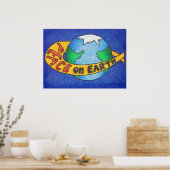 PEACE op aarde Poster (Keuken)