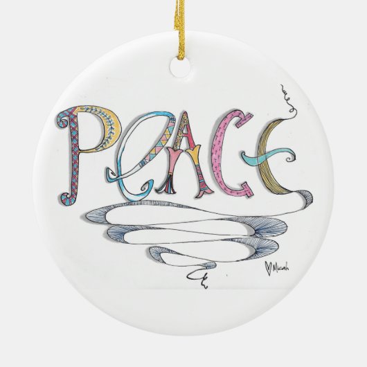 Peace Ornament (Achterkant)
