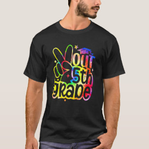 Peace Out 5th Afstuderen Laatste dag van het Strop T-shirt