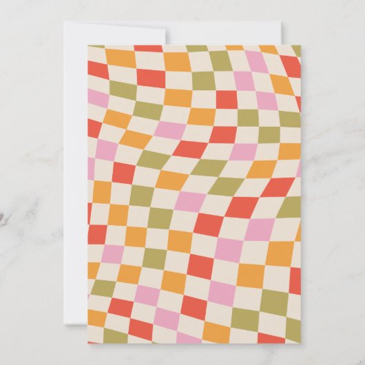 Peace Out 5th Grade Groovy Afstudeerfeest Kaart (Achterkant)