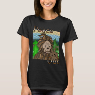 Peace Out Bigfoot Sasquatch T-shirt